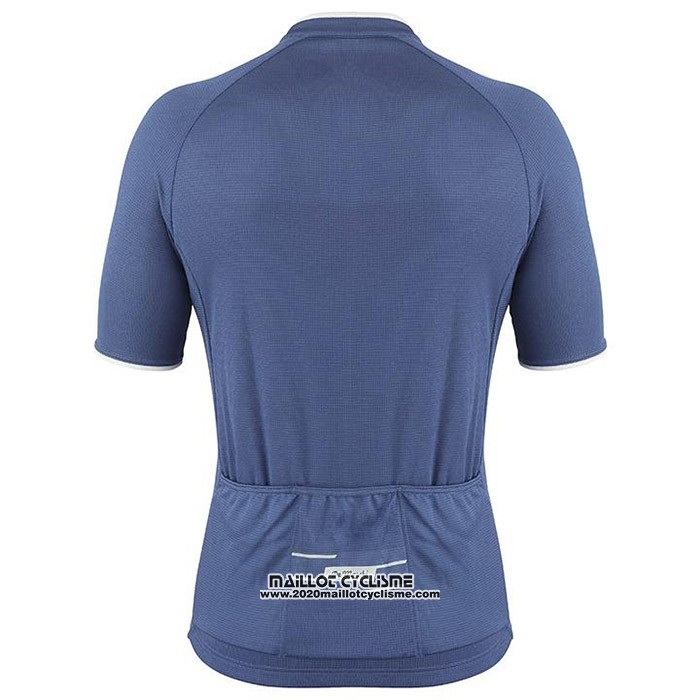 2020 Maillot Cyclisme De Marchi Bleu Manches Courtes et Cuissard